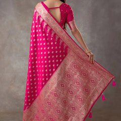 Aarohi Pink Saree