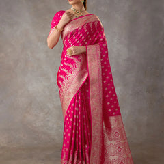 Aarohi Pink Saree