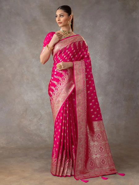 Aarohi Pink Saree