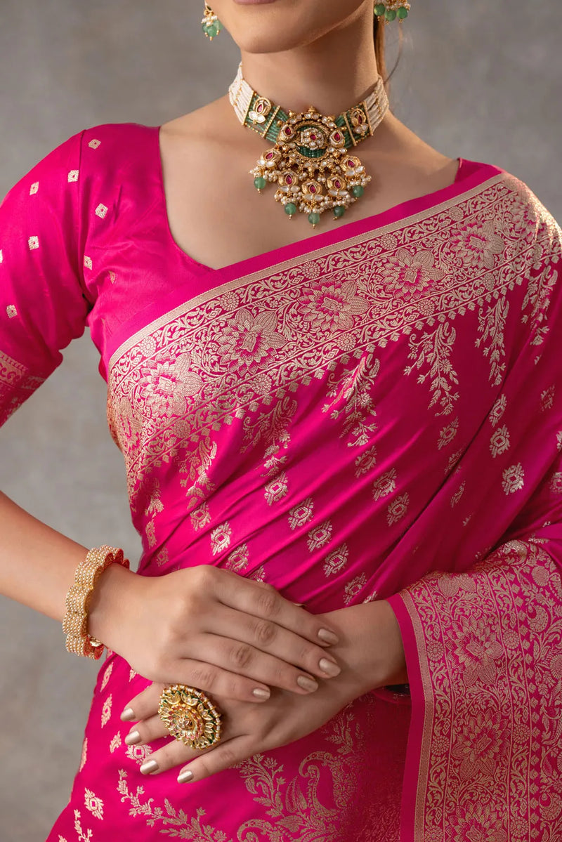 Aarohi Pink Saree