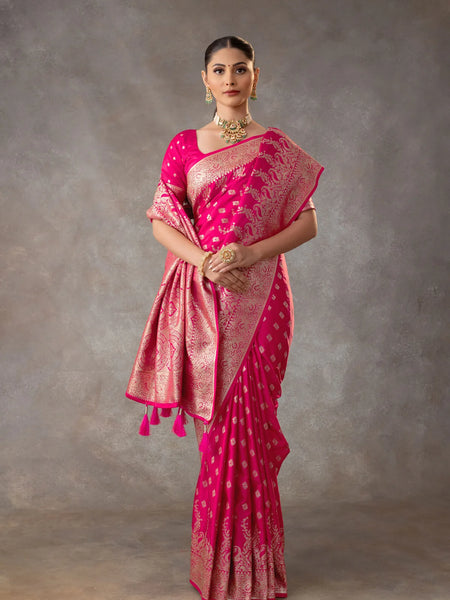 Aarohi Pink Saree