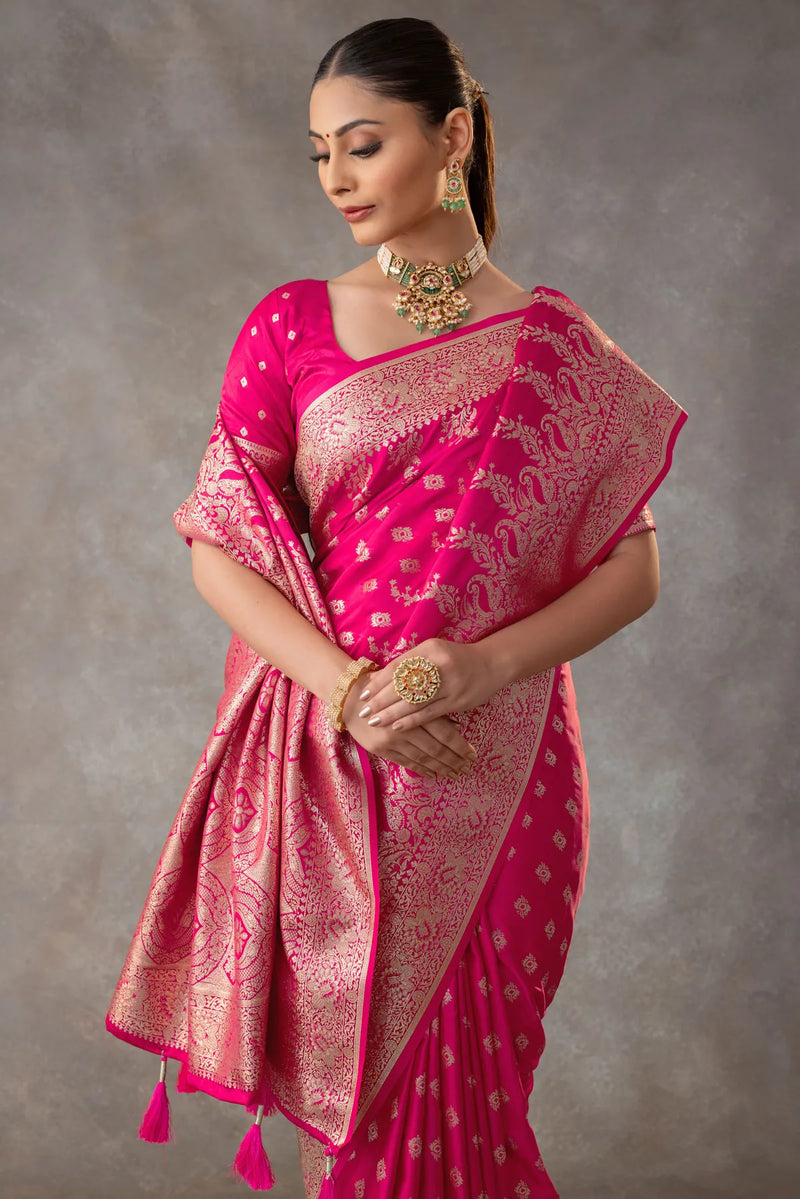 Aarohi Pink Saree