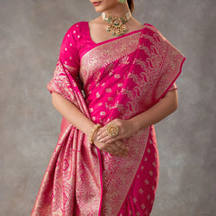 Aarohi Pink Saree