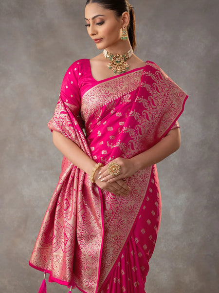 Aarohi Pink Saree