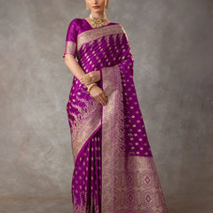 Aarohi Purple Saree