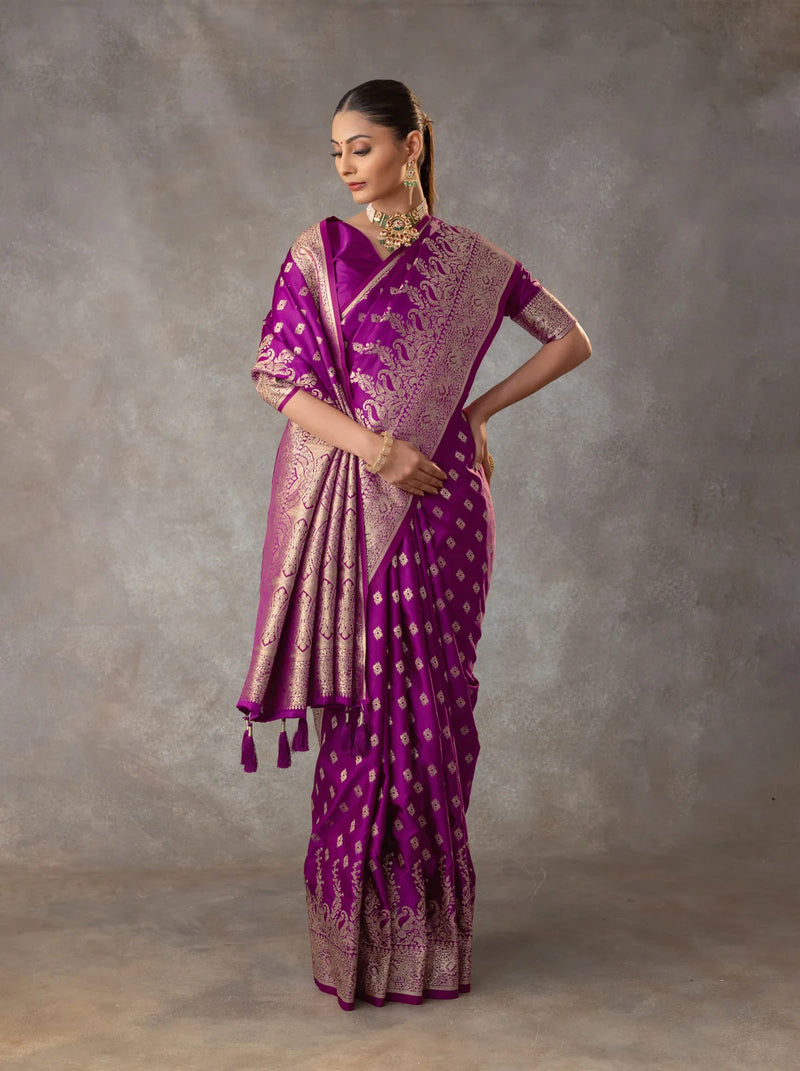 Aarohi Purple Saree