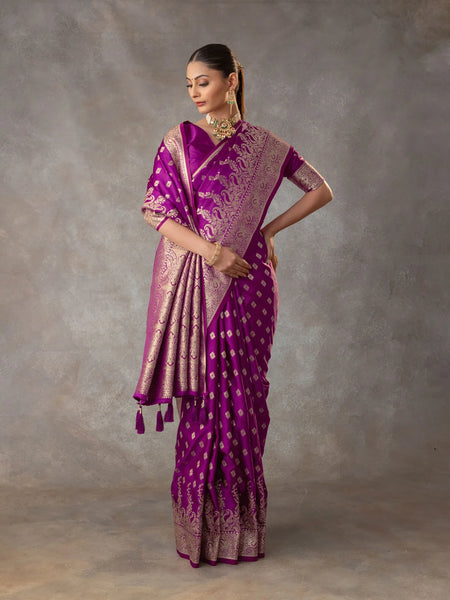 Aarohi Purple Saree