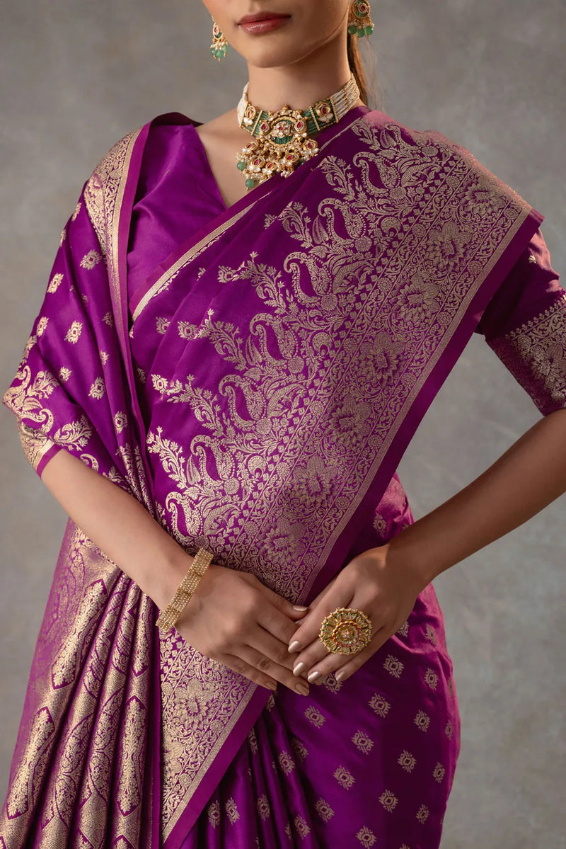 Aarohi Purple Saree