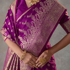Aarohi Purple Saree