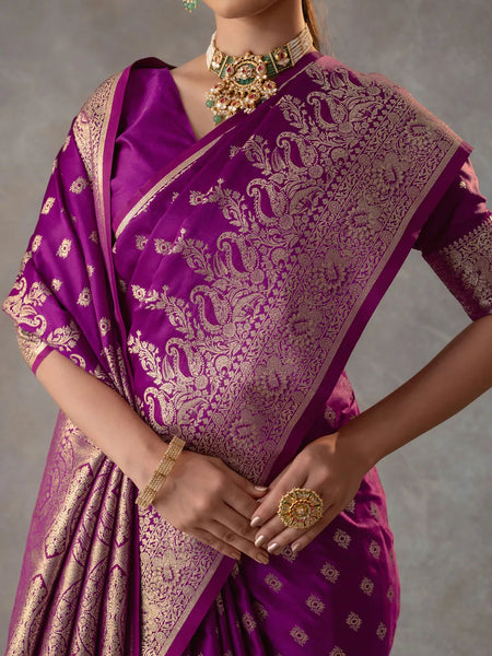 Aarohi Purple Saree