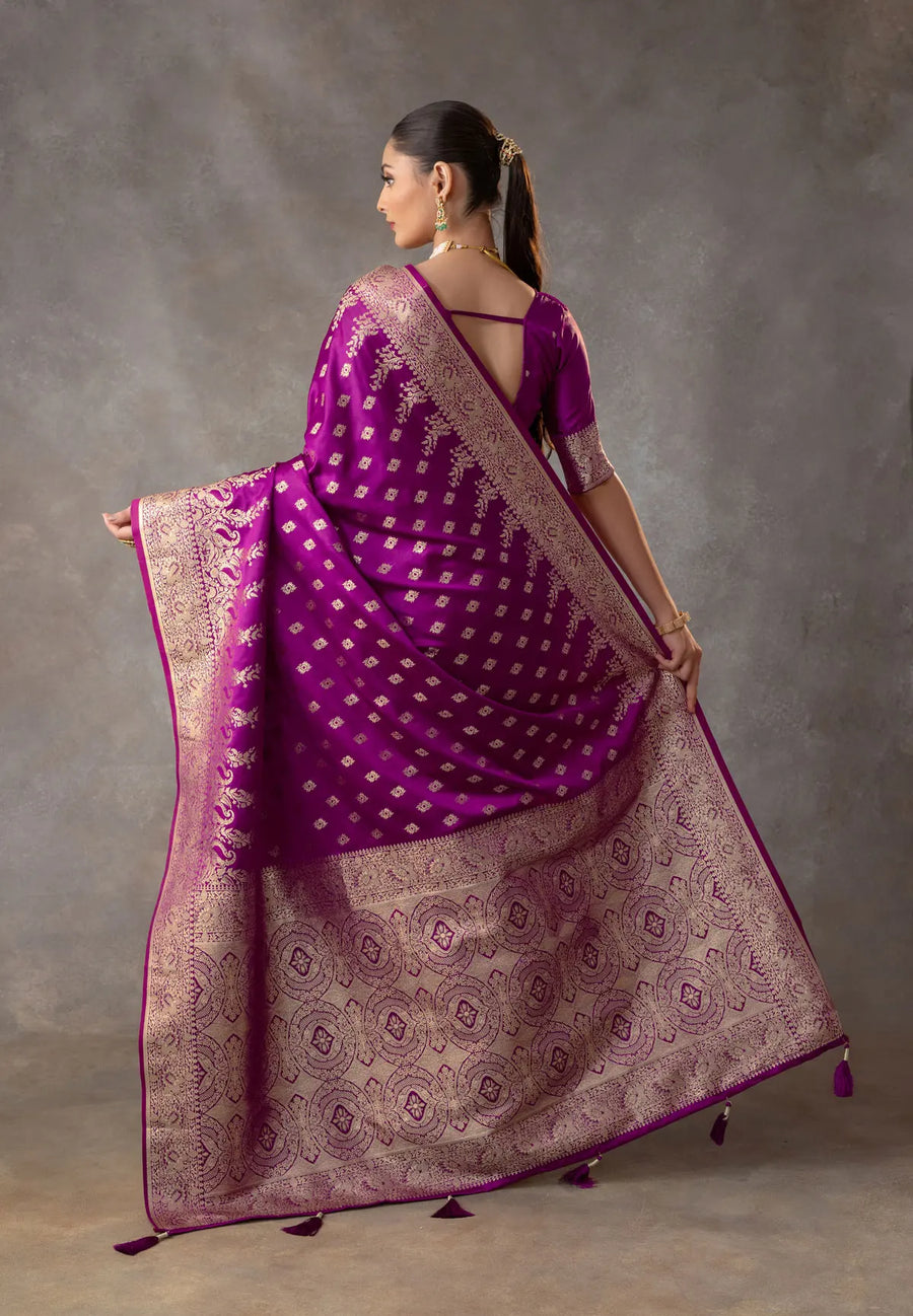 Aarohi Purple Saree