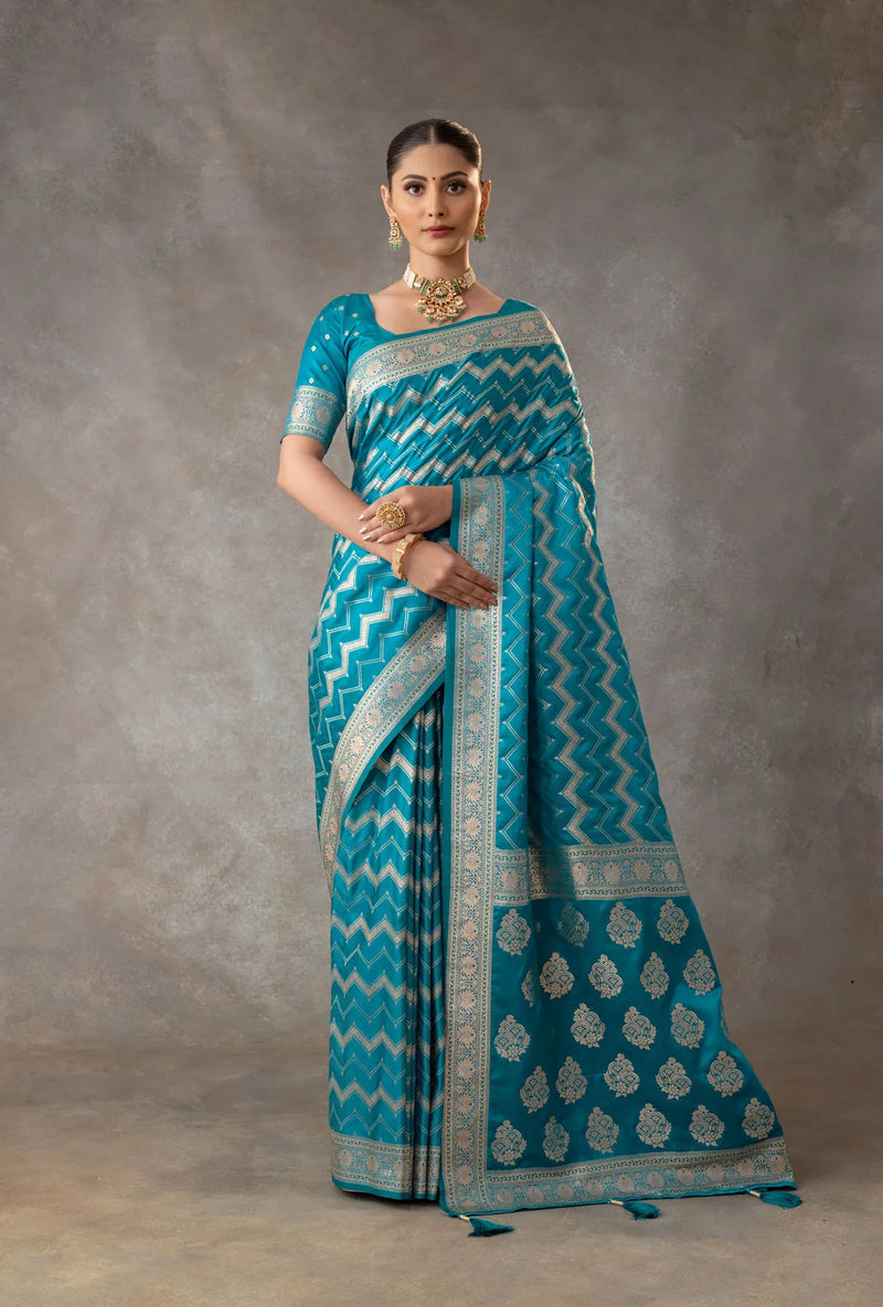 Vaidehi Blue Saree