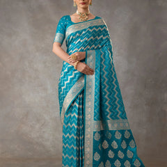 Vaidehi Blue Saree