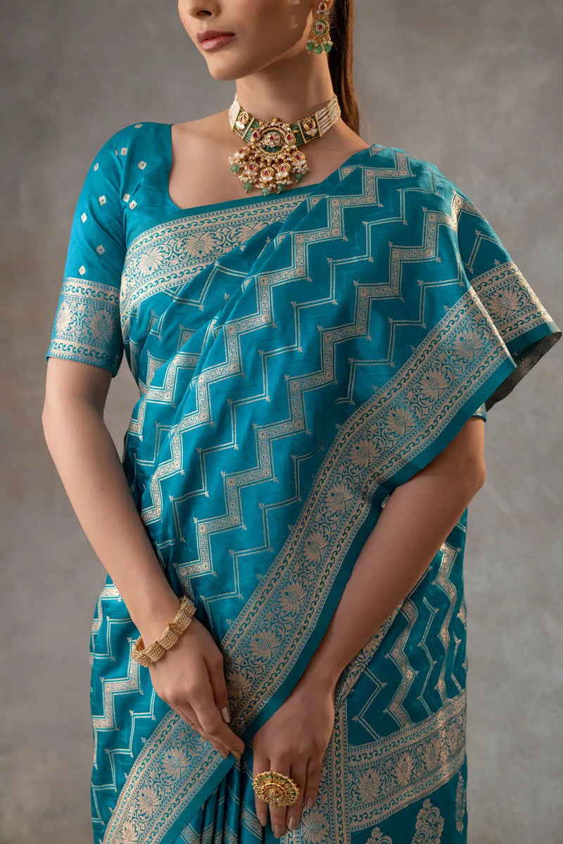 Vaidehi Blue Saree