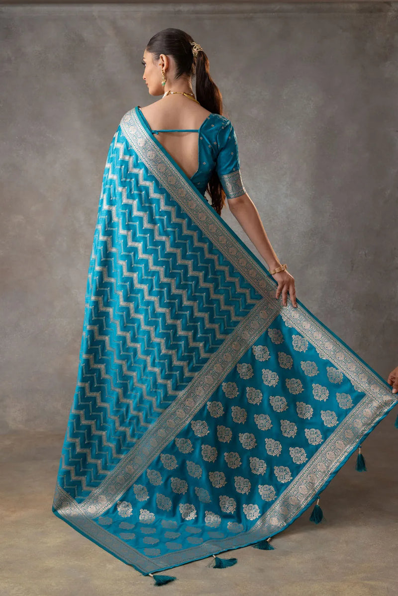 Vaidehi Blue Saree