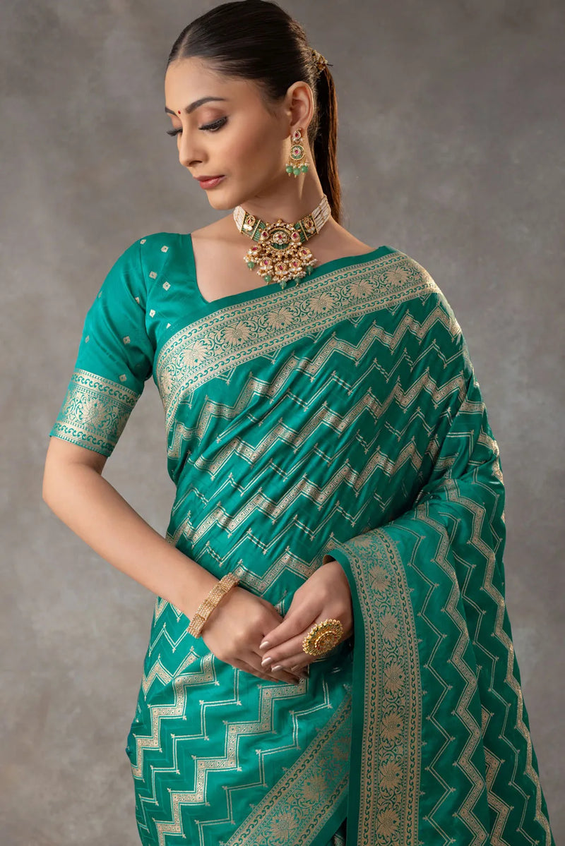 Vaidehi Green Saree