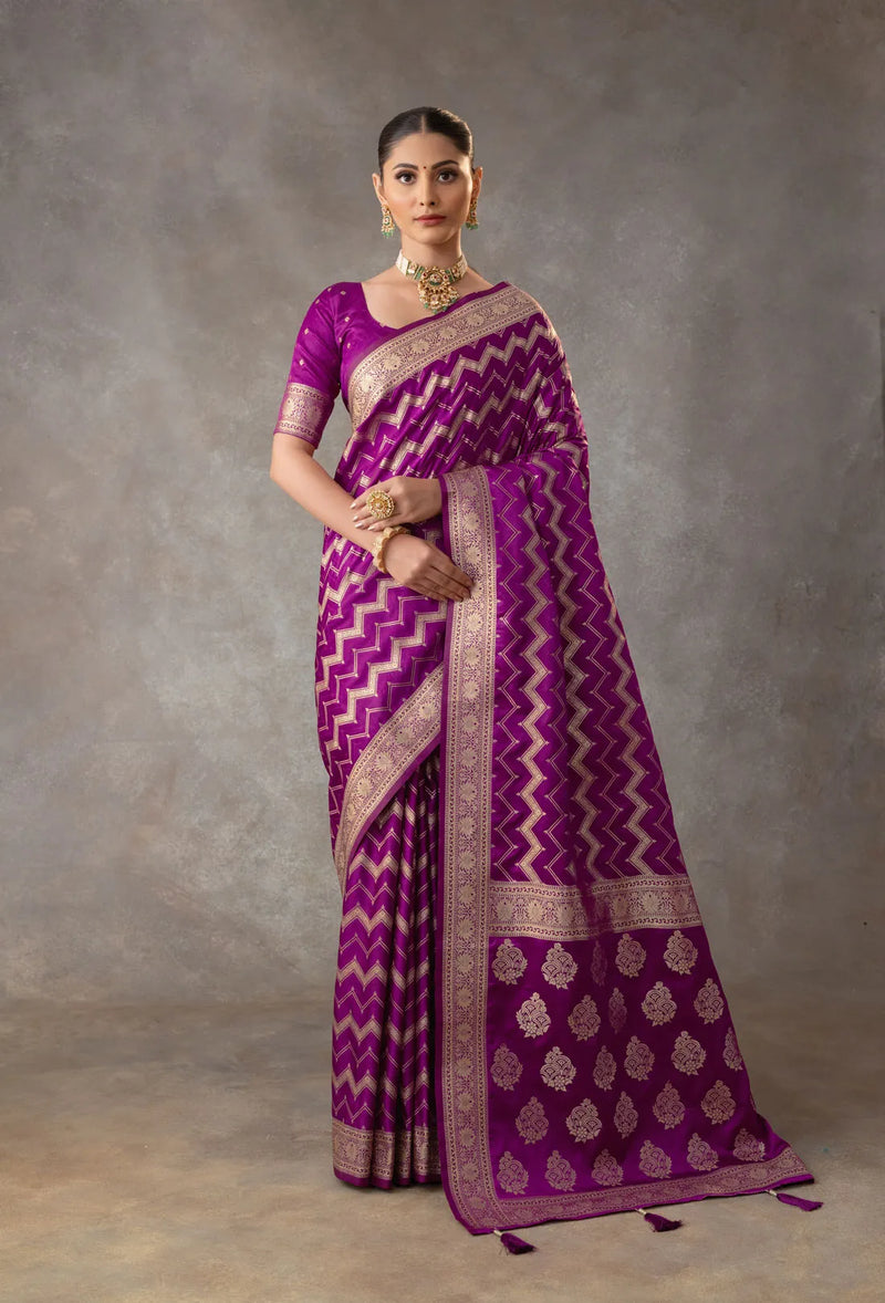 Vaidehi Purple Saree