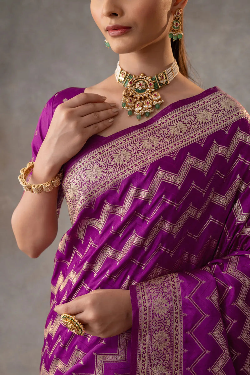 Vaidehi Purple Saree