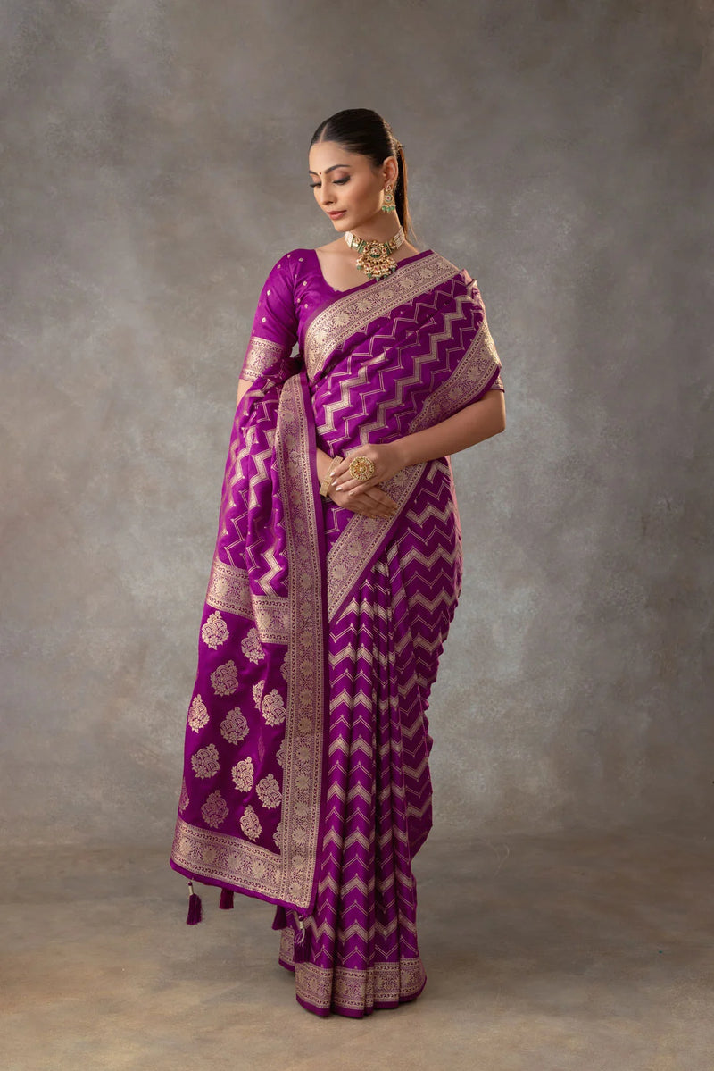 Vaidehi Purple Saree