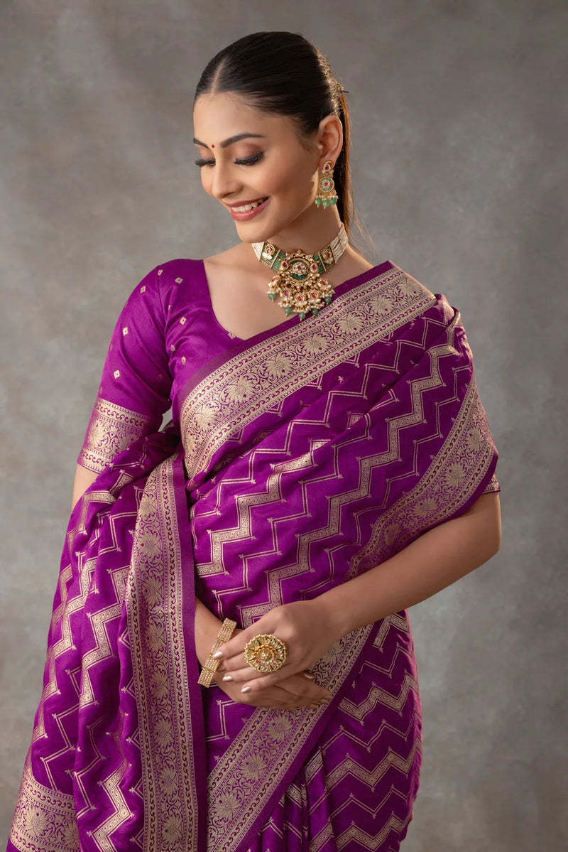 Vaidehi Purple Saree