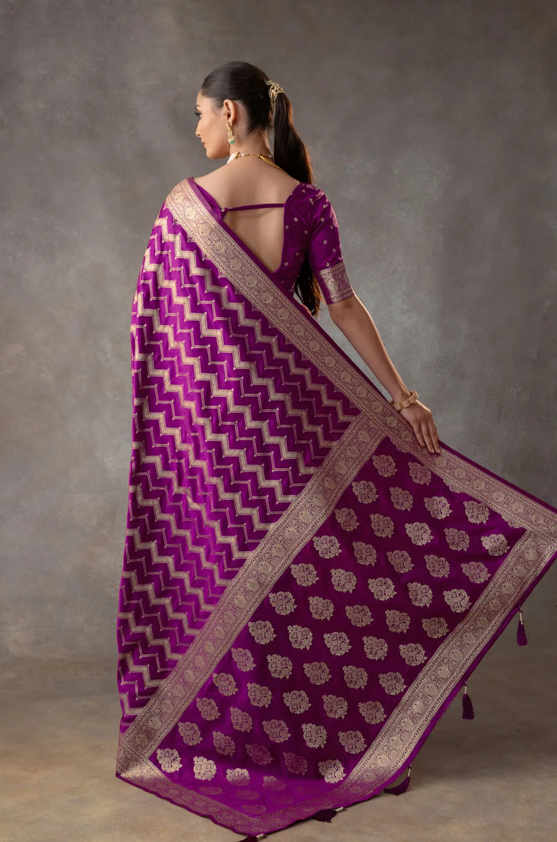Vaidehi Purple Saree