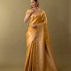 Imperial Silk Yellow Saree