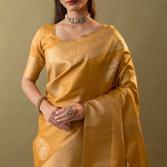Imperial Silk Yellow Saree