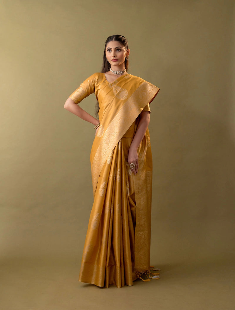 Imperial Silk Yellow Saree