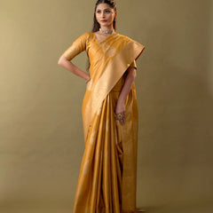 Imperial Silk Yellow Saree