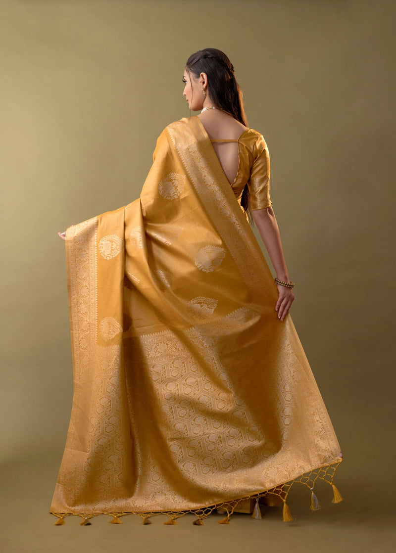 Imperial Silk Yellow Saree