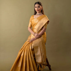 Imperial Silk Yellow Saree