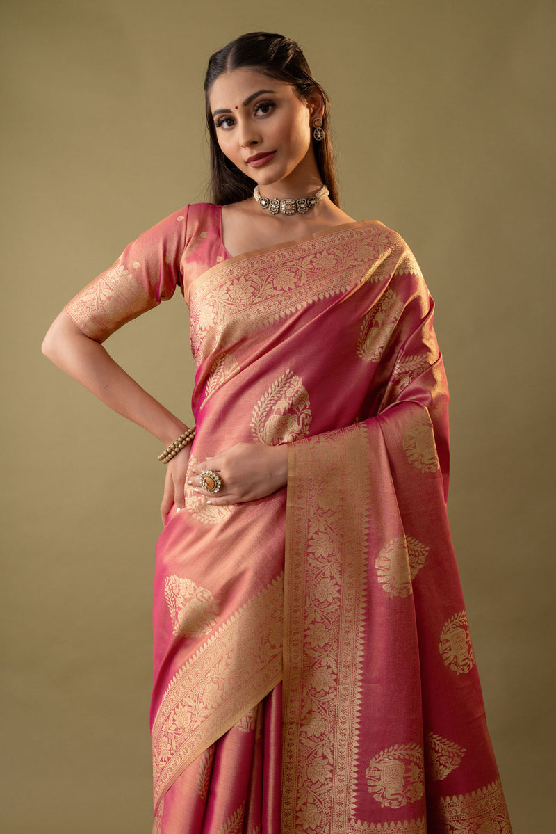 Imperial Silk Red Saree