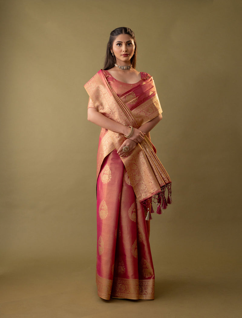 Imperial Silk Red Saree