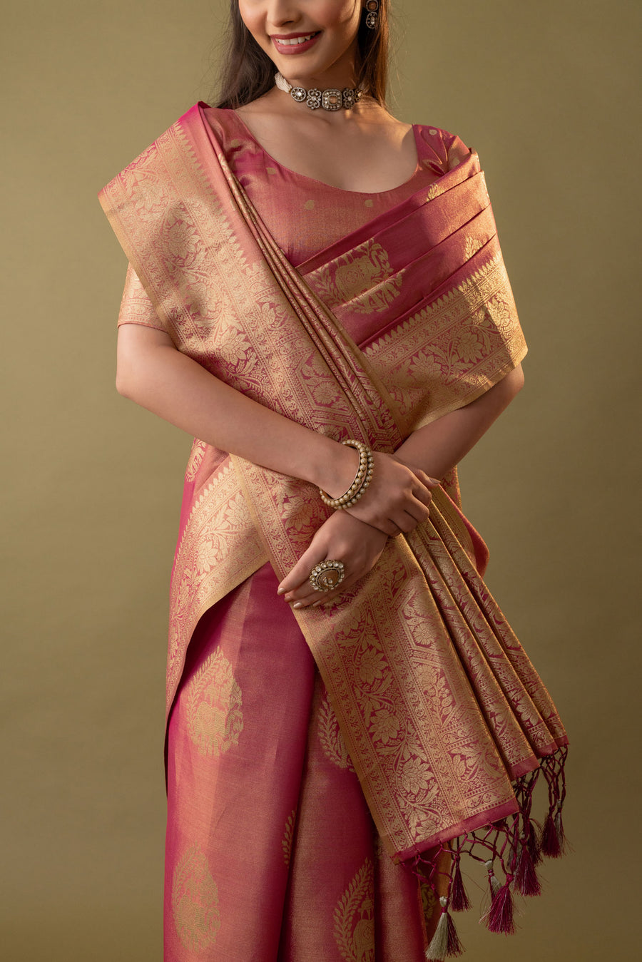 Imperial Silk Red Saree