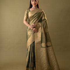 Imperial Silk Green Saree