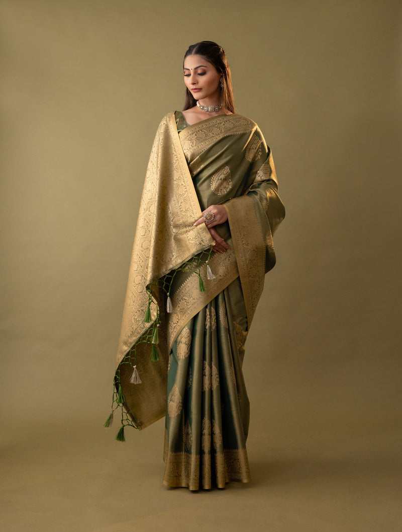 Imperial Silk Green Saree