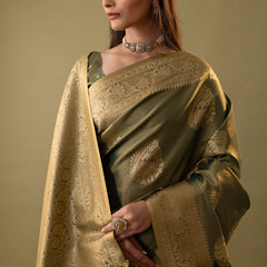Imperial Silk Green Saree