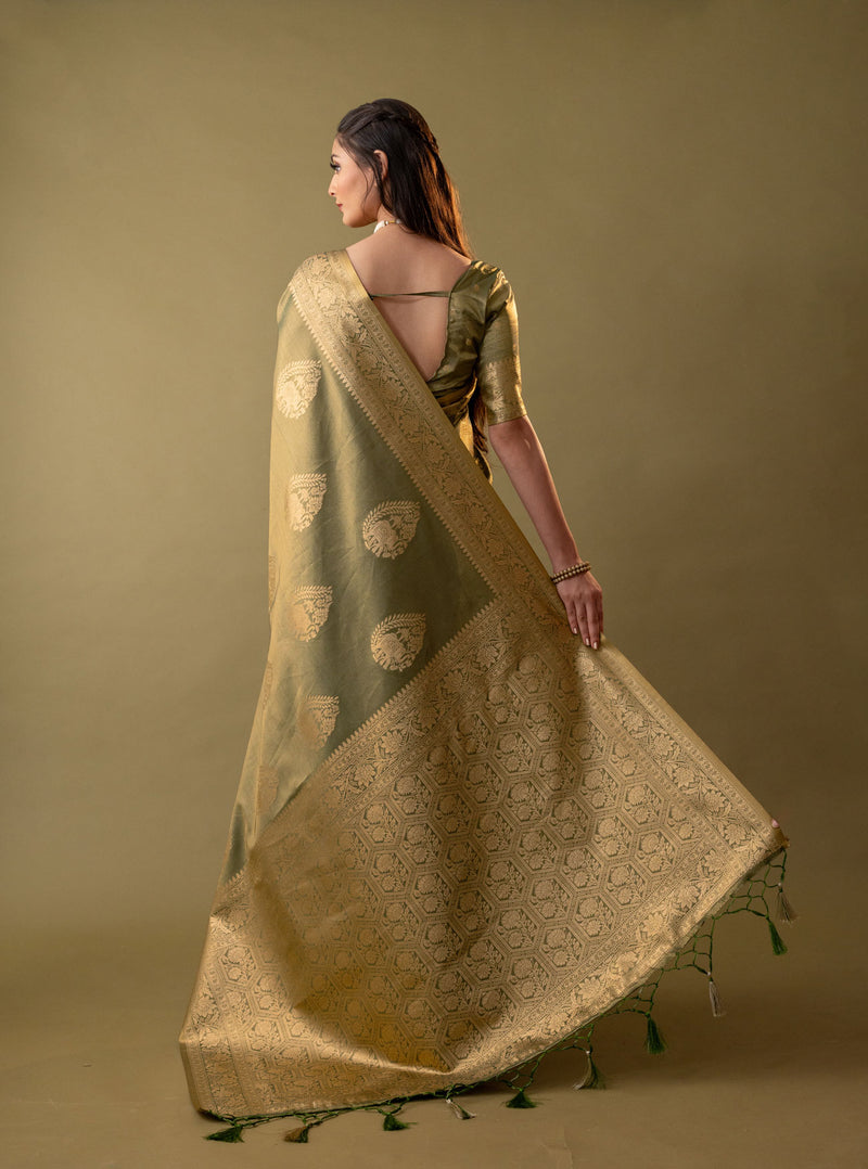 Imperial Silk Green Saree
