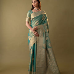 Imperial Silk Blue Saree