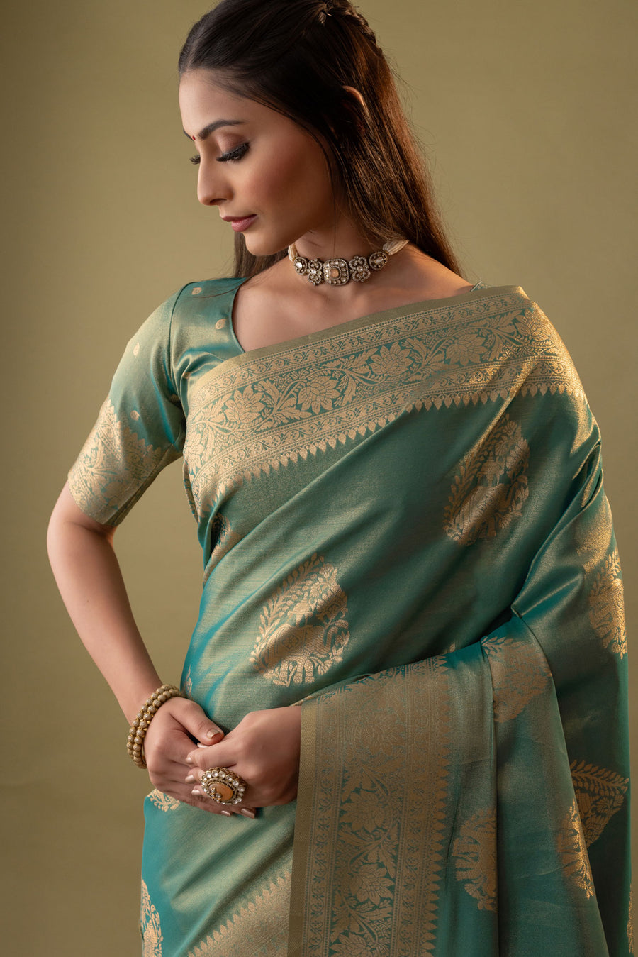 Imperial Silk Blue Saree