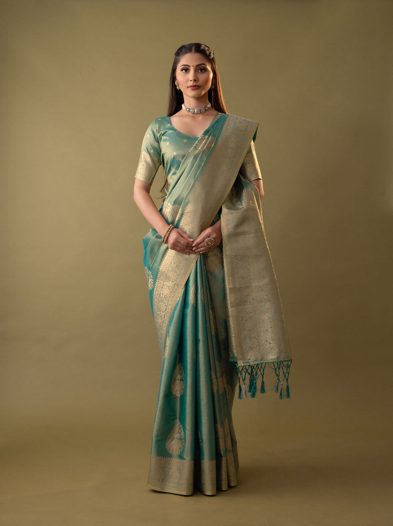 Imperial Silk Blue Saree