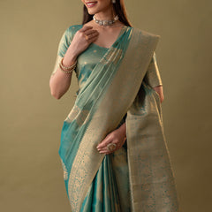 Imperial Silk Blue Saree