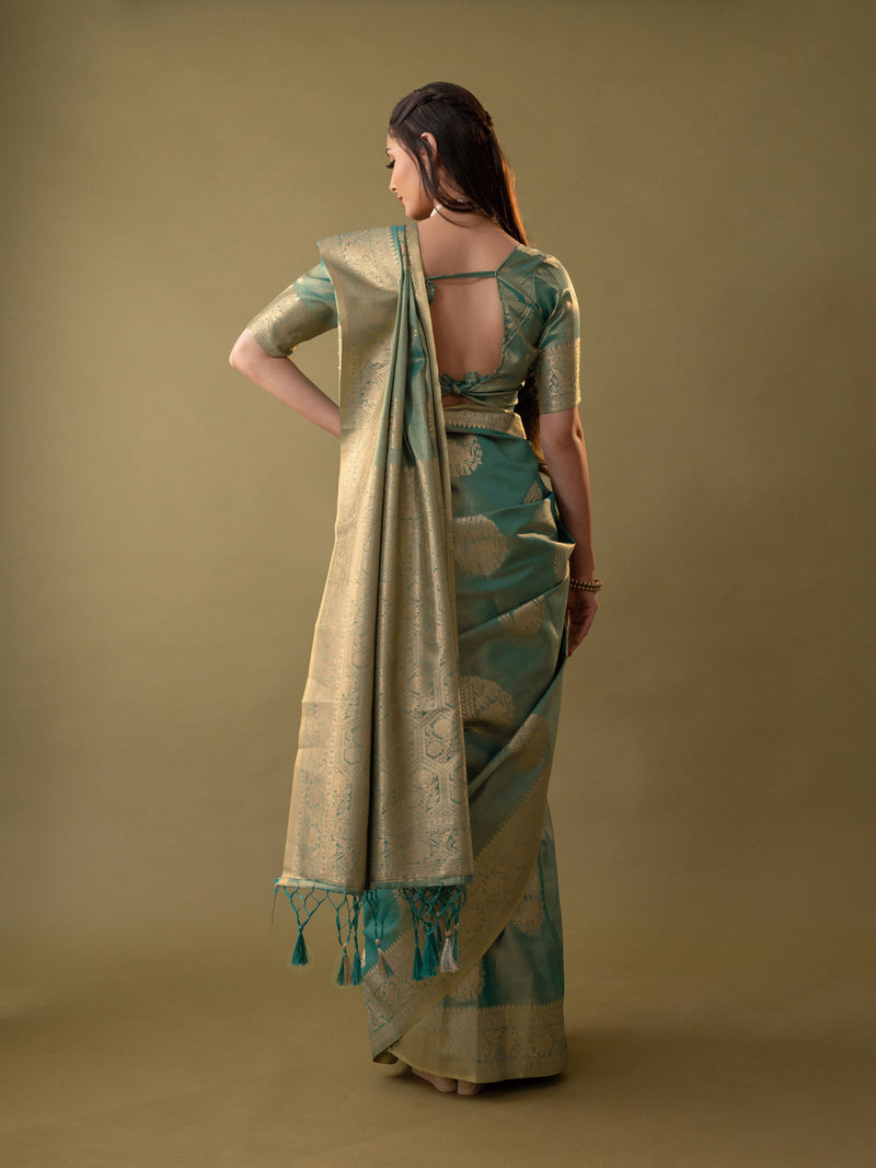 Imperial Silk Blue Saree