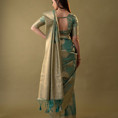 Imperial Silk Blue Saree