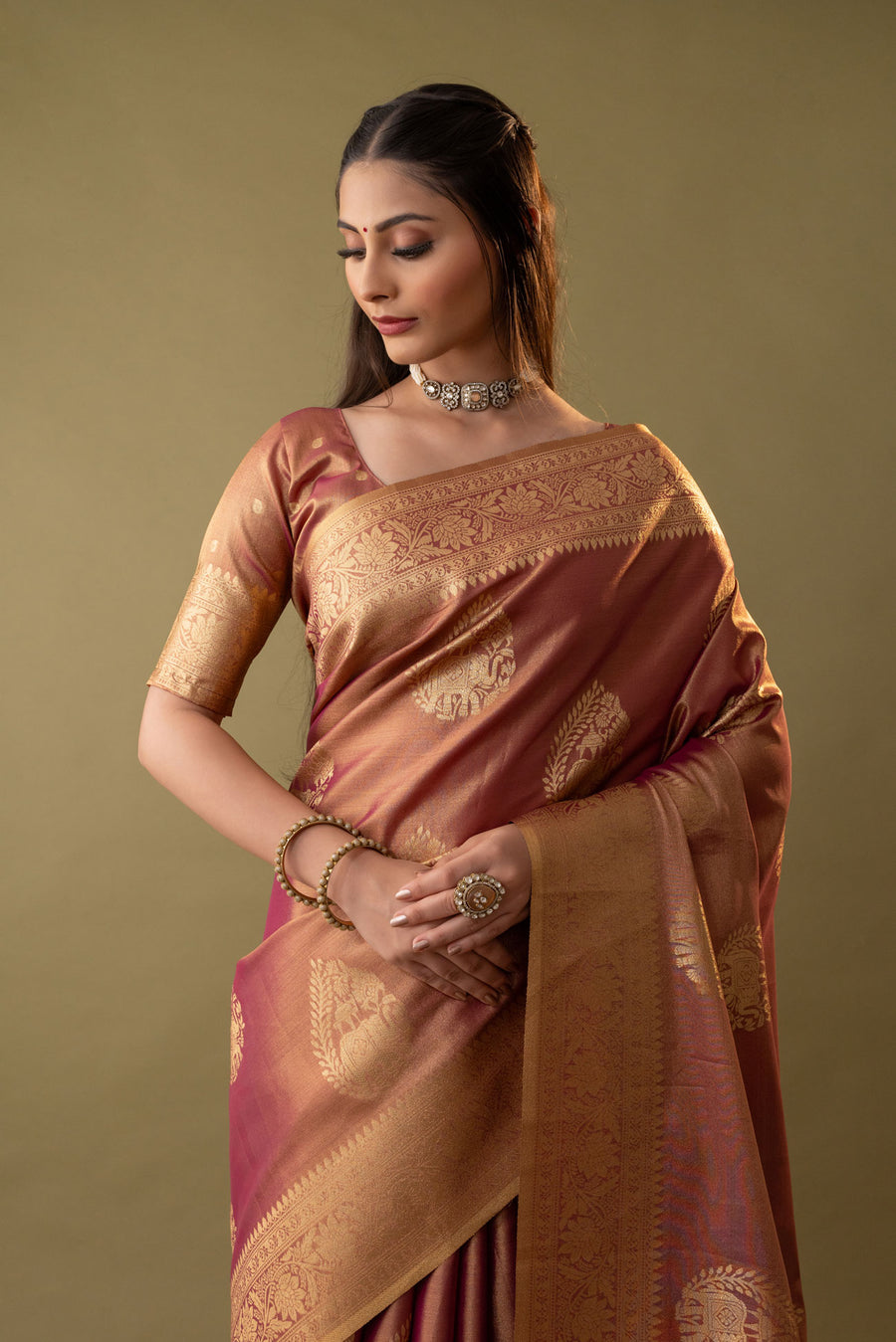 Imperial Silk Purple Saree