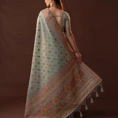 Neer Pista Green Saree