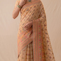 Neer Cotton Yellow Saree