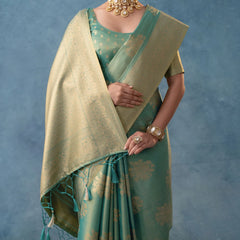 Izhai Silk Blue Saree