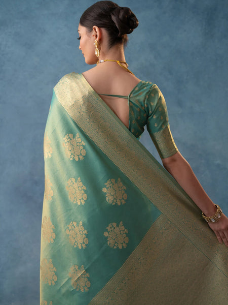 Izhai Silk Blue Saree