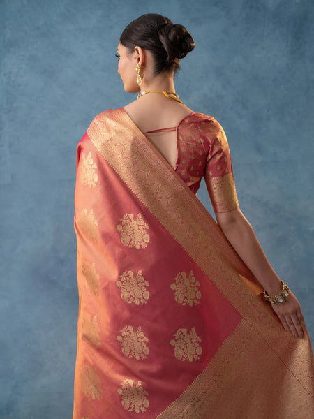 Izhai Silk Red Saree